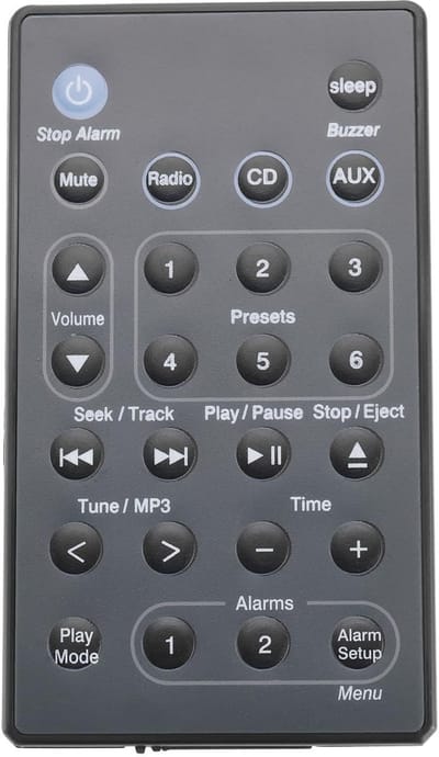 Golden crown - Afstandsbediening - Compatibel met BO-SE Systeem - Ergonomisch ontwerp - Zwart - Infrarood connectiviteit - Geschikt voor Home Theatre - ...