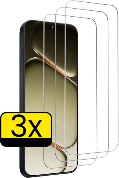 Screenprotector - Geschikt voor OnePlus 15R - 3 Stuks - Extra Sterk - Beschermglas - Gehard Glas - Tempered Glass - Screen Protector
