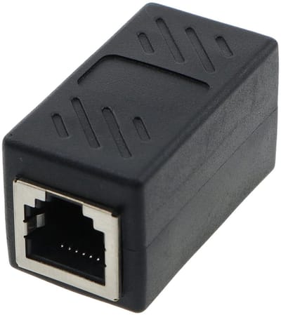 Netwerkkabels met rechte doorvoer - 12 stuks - RJ45-koppelingen - Verlengkabels - Adapters - Connectoren voor netwerkkabelverlenging - Voor Cat6A Ethernetkabels