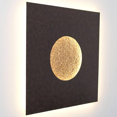 Holländer LED wandlamp Luina, 80x80cm, binnen goud