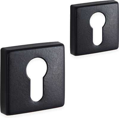 Eliot® rozet set profielcilinder - mat zwart - incl. bevestigingsmateriaal