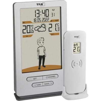 TFA Dostmann Weather Jack 35.1166.54 Draadloos weerstation Verwachting voor 12 tot 24 uur Aantal sensoren max.: 3 stuk(s)