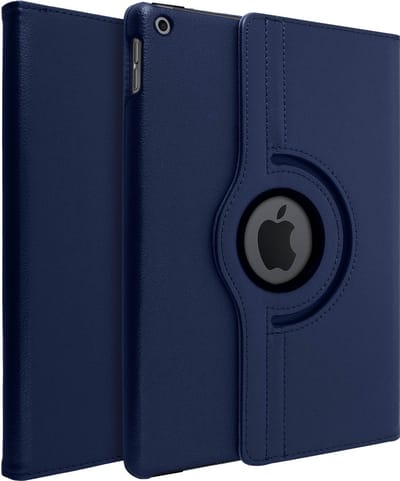 Avizar Hoesje Geschikt voor iPad 9 2021 iPad 8 2020 iPad 7 2019 360° Draaibare Standfunctie, Nachtblauw