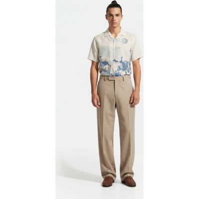 Carne Bollente X  Highsnobiety Bavarian Resort Shirt Maat: XS | Casual Overhemden Outlet | Heren | Wit