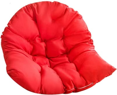Hangstoel kussen - Mand kussen - Buiten ontspannen - Afneembare hoes - 80 x 120 cm - Helder rood