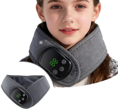 KZQ Verwarmde sjaal - Elektrische nekwarmer - 5 temperatuurstanden - Vibratiemassagefunctie - Geschikt voor mannen, vrouwen en kinderen - Ideaal voor gebruik op kantoor, thuis en na het sporten in de herfst en winter