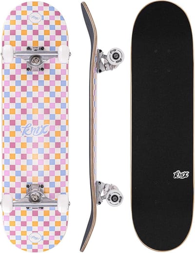 Standaard Skateboard voor Kinderen en Beginners 80x20 cm Dubbele Kick Concave Canadees Esdoornhout