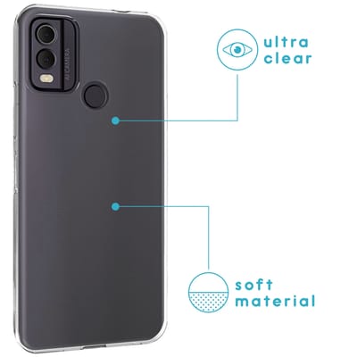 imoshion Hoesje - Geschikt voor Nokia C32 - Softcase Backcover smartphone - Transparant