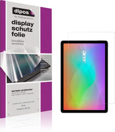 dipos – 2x Beschermfolie geschikt voor Acer Sospiro AS12L | Krasbestendige & heldere Screenprotector Ultra-Thin