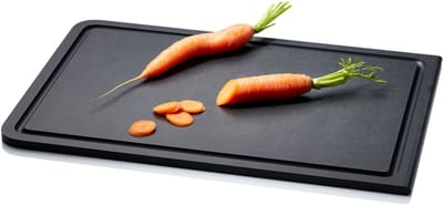Continenta snijplank Duracore, snijplank, keukenplank, serveerplank, houtvezel, zwart, 38,5 x 27 cm, 5313