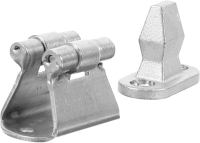 Deurvanger Set - Deurstopper Boot - Veilig Deuren Open - Roestvrij Staal Marine - 3.5 cm - Zilverkleurig