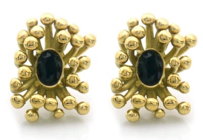 Oorbellen - oorstekers – 1,8cm - RVS - roestvrij staal - goudkleurig - zwart - sieraad - accessoire - cadeau - geschenk - feest – feestdagen