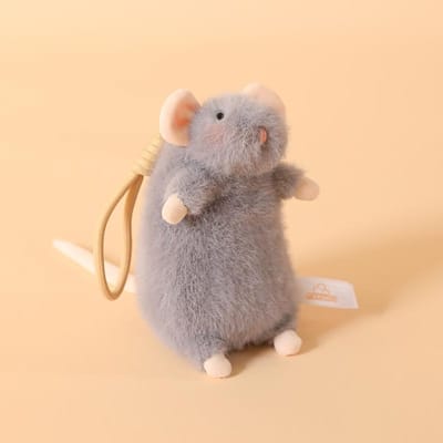 1521Cm Schattige Fancy Rat Pluche Speelgoed Zacht Gevuld Dier Pop Pluche Kleine Muis Hanger Sleutelhanger Grappige Cadeaus Decoratie Begeleidt See the details page