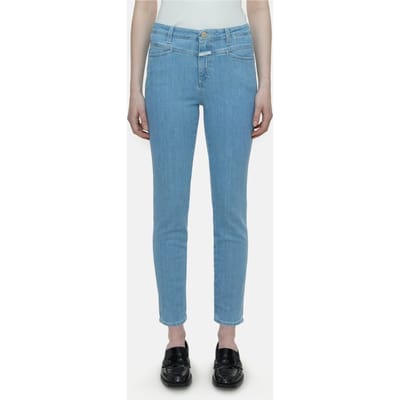Closed Skinny Pusher Jeans Light Blue Size: W25L32 | Skinny Outlet | Dames | Blauw