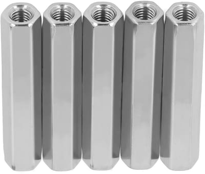 Coupling nuts M8 x 1.25 - lange hexagonaal - 304 roestvrij staal - voor stevige verbindingen - ShopVlot