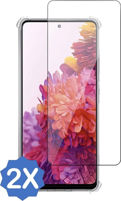 Screenprotector geschikt voor Samsung Galaxy S20 FE - Beschermglas Screen Protector Glas - 2 Stuks
