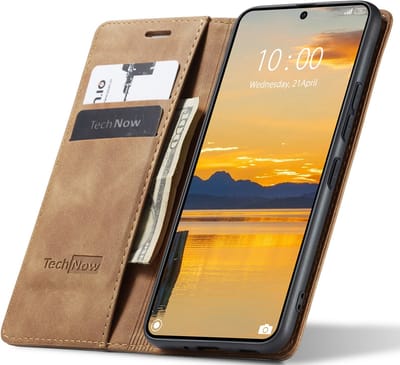 Hoesje geschikt voor Motorole Edge 60 5G / 60 Fusion - Book Case Leer Slimline Bruin