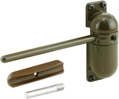 Deurdranger - Poortsluiting Hordeur - Automatisch Sluiten - Roestbestendig Gegoten Zink - 4-3/4 inch Arm - Bruin