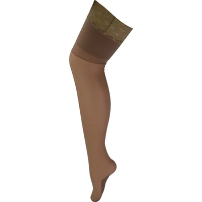 Hoog getailleerde doorschijnende panty voor dames glanzend - Naakt / Naakt