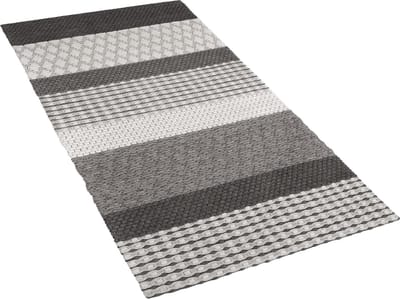 AKKAYA - Laagpolig vloerkleed - Lichtgrijs - 80 x 150 cm - Wol