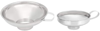 Dailygoods- Trechter RVS - Trechter Groot - Trechter Klein - Trechter met Zeef - Trechter voor Olie - Trechter voor Sap - Keukenhulpmiddel