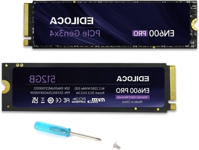 Interne SSD - Solid State Drive - Computer Upgrade - NVMe PCIe Gen3 x4 - 512 GB - Zilver