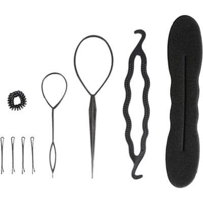 Nouvelle Mode Femme Pince à Cheveux Coiffure Chignon Outil de Tresse Accessoires DIY(9PCS)