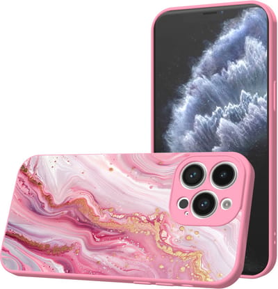 Smartphonica Telefoonhoesje Geschikt voor iPhone 11 Pro met Roze Marmer opdruk - TPU Back Cover Case Rosé Marble Design - Roze geschikt voor iPhone 11 Pro