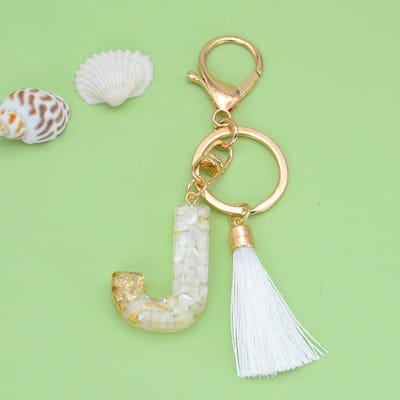 Letter Sleutelhanger A-Z – Luxe Initialen Sleutelhanger met Pompon & Kwastje – Tashanger voor Dames & Meisjes – Accessoire voor Sleutelbos, Handtas, Rugzak & Autosleutel – Persoonlijk Cadeau voor Vrouw, Moeder, Dochter & Vriendin