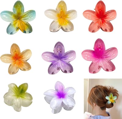Bloemen Haarspelden Set - 8 Stuks Haarclips voor Meisjes en Vrouwen