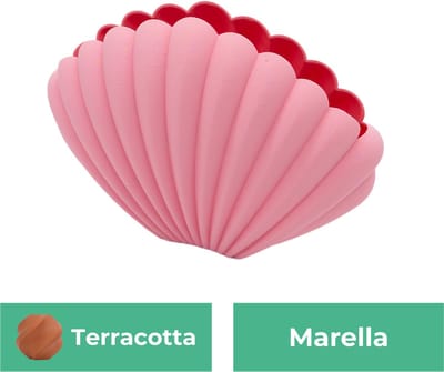 Marella organische vaas – Decoratieve vaas - Terracotta - 3d geprinte vaas – geschikt voor droogbloemen - :hoogte: