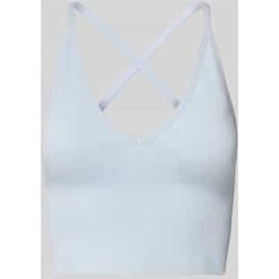 Crop top met gekruiste bandjes