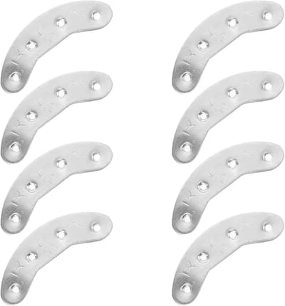 Reparatieset voor hielplaat met 4 paar ijzeren platen van 48 mm voor herenschoenen en outdooractiviteiten, duurzaam en eenvoudig te gebruiken