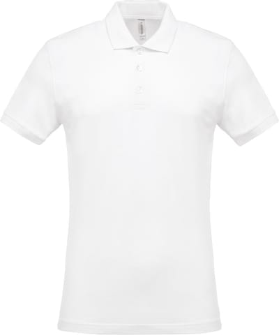 Kariban Piqué-herenpolo korte mouwen K254 - White - S