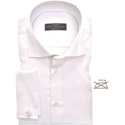 John Miller Overhemd Tailored French Cuff Non Iron Ecru / male
