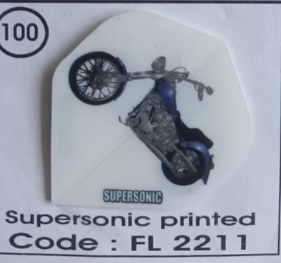 Dart Flights - 10 sets (30 stuks) - 100 micro - Supersonic - FL2211 - moter
