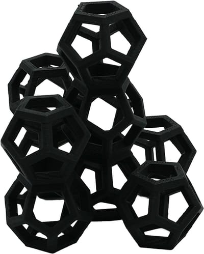 Kluva Garnalen Speeltuin – 3D Geprinte Klimstructuur voor Garnalen – 7cm Zwart