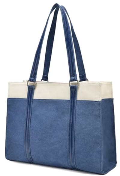 Laptoptas voor vrouwen college werk tassen grote capaciteit boekentassen schouder portemonnee, 15,6 inch