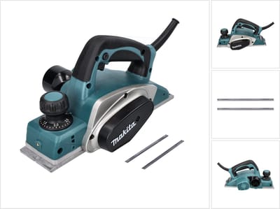 Makita KP 0800 Sponningschaaf / elektrische schaaf 620 W 82 mm + omkeerbaar blad - zonder koffer
