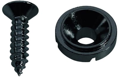 Boston SH-3-B Snaarretaineer Zwart met Schroef