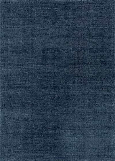 Acsento Tara Deluxe Navy Vloerkleed - 170 x 230 cm - Blauw - Rechthoekig - Polyester, Microvezel - Eetkamer, Woonkamer - Effen - Industriëel, Modern