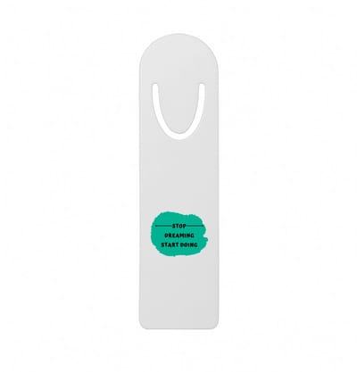 Hacebo® - stop dreaming start doing metalen boekenlegger - Dromen - mensen die motivatie nodig hebben - quotes - verjaardag - cadeau - kado - geschenk Bladwijzer boekenleggers - 12.7 cm x 3.2cm