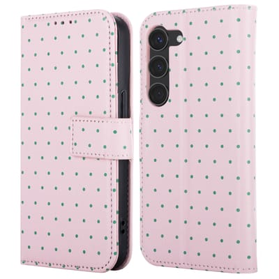 imoshion Hoesje - Geschikt voor Samsung Galaxy S23 - Design Bookcase smartphone - Happy Dots