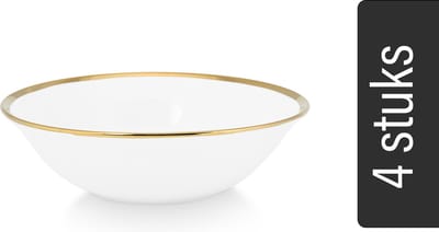 vtwonen - Basic - Set van 4 - Ontbijt-/Tapaskommen - Wit - Porselein - 15cm