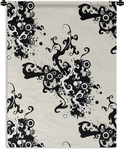 Wandkleed - Wanddoek - Patronen - Zen - Abstract - 90x120 cm - Wandtapijt