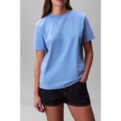 Calvin Klein Ss 20s Classic Logo Tee Blue Descent Taglia: XS | Maglie Sportivi Outlet | Donna | Blu