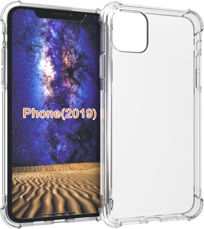 MobyDefend Hoesje - Geschikt voor iPhone 11 Pro - Transparante Shockproof TPU Backcover - Verstevigde Hoeken - Volledig Doorzichtig