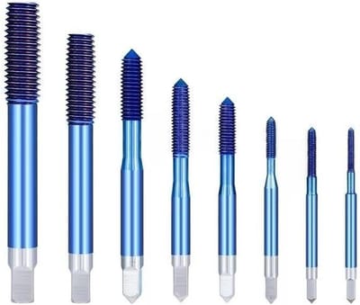 Draadtap Set - Schroefdraad Gereedschap - Metaal Bewerken - Fluitloos Ontwerp - 8-delige Set - Blauw