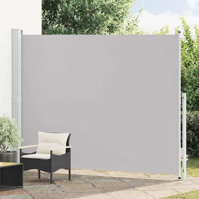 vidaXL - Tuinscherm - uittrekbaar - 220x314 - cm - grijs