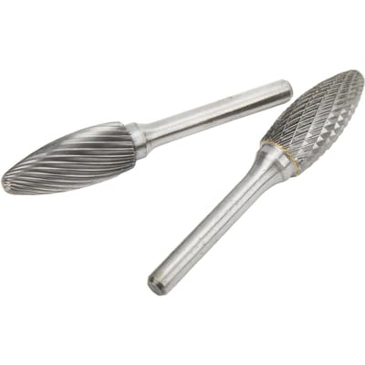 Fraises Carbure Coupe Double Simple Limes Rotatives Diamètre de Coupe 14mm Tige 6mm Polyvalentes pour Métal Bois Sculpture Meulage